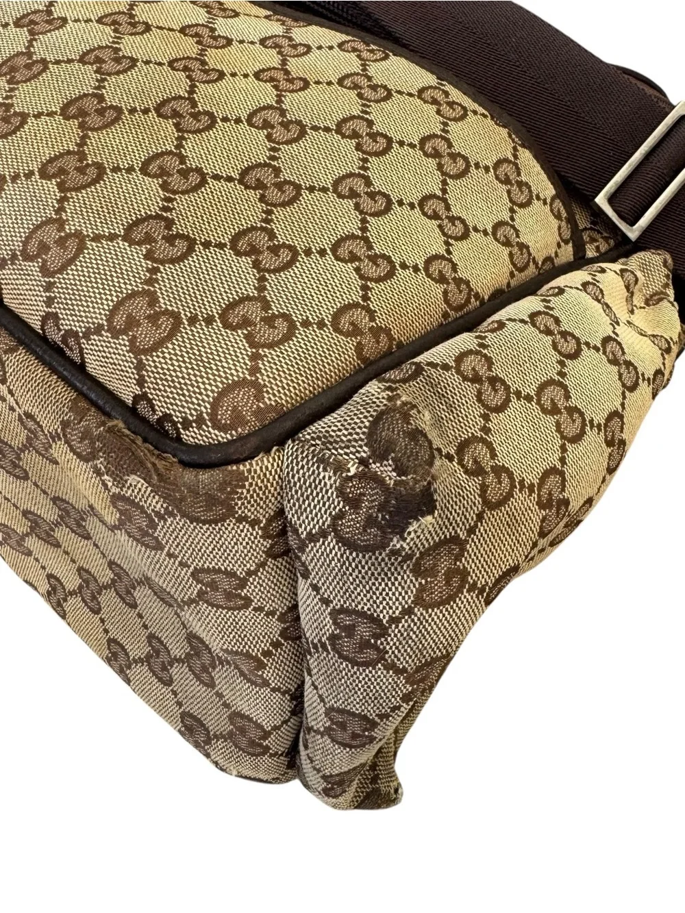 GUCCI GG Canvas Monogram Diaper Baby Bag